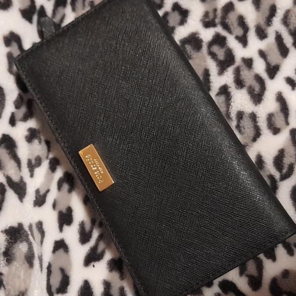kate spade Handbags - NWOT Black Kate Spade Wallet Gold Detail